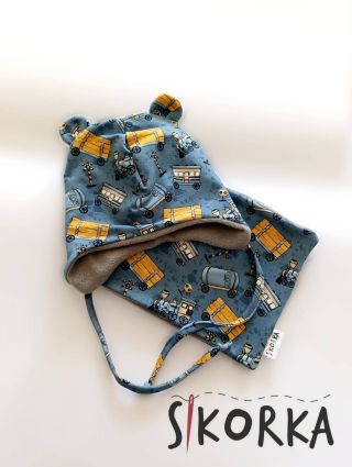 Čepice s oušky a nákrčníkem. 😍 #bysikorka #handmade #handmadesiti #cepice #cepicenausi #mamatrideti #mamacosije...