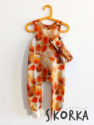 Listí a úžasné lacláčky s čelenkou. ❤️ #bysikorka #handmade #handmadesiti #dekujizemuzu #listi #podzim #laclacky #laclinky...